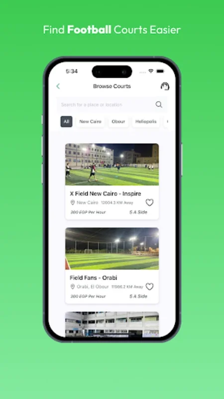 Yalla Hagz for Android - Effortless Football Court Booking