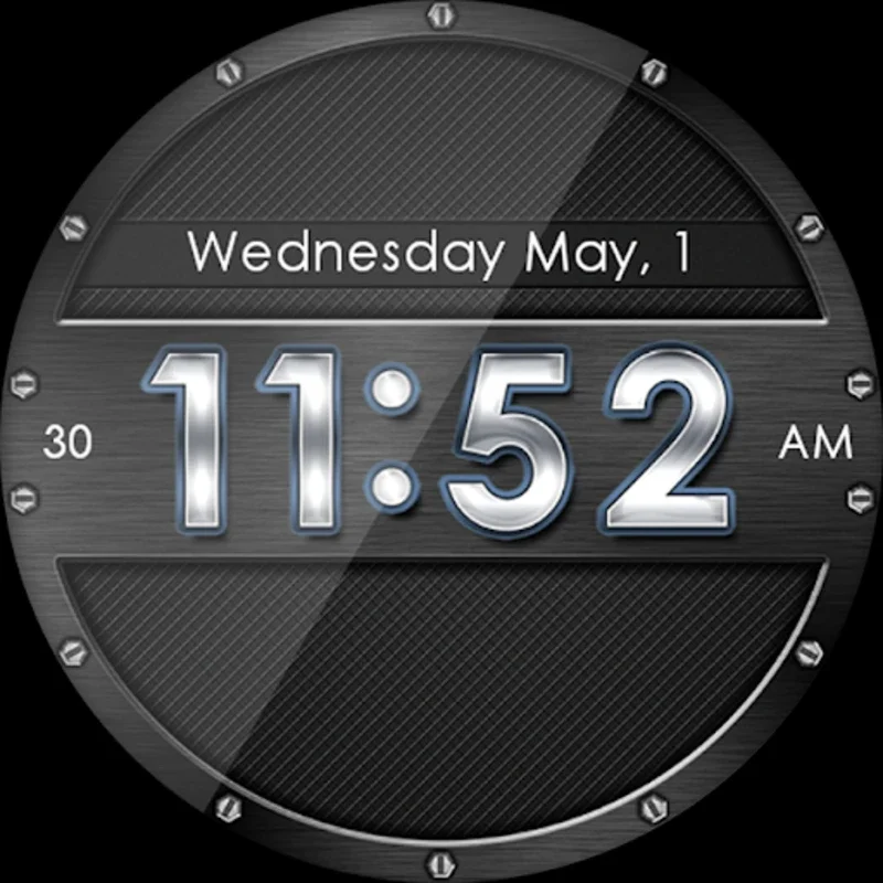 Metallic Mesh HD Watch Face for Android - Stylish & Functional