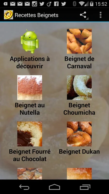 Recettes de Beignets for Android - French Donut Recipes App