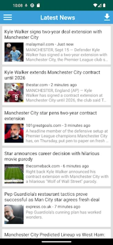 Manchester City Latest News for Android - Stay Informed