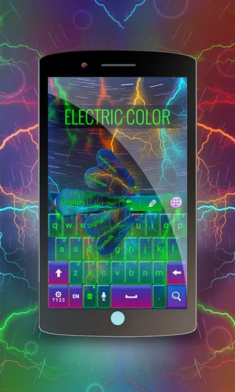 Electric Color Keyboard for Android - Elevate Your Typing