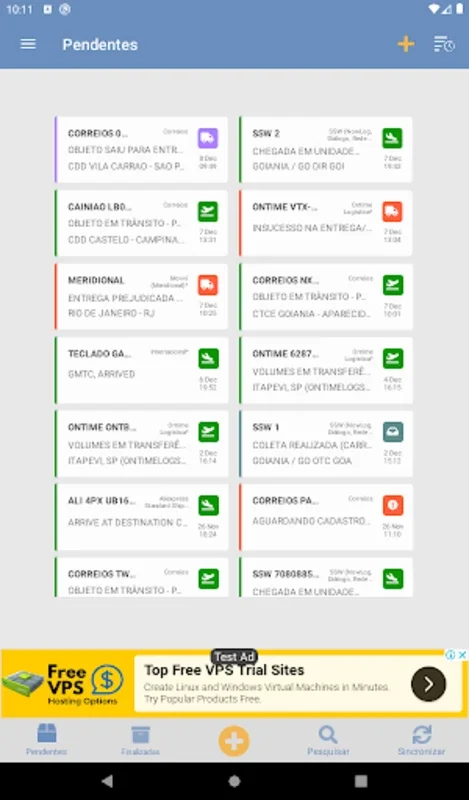 Rastreador de Encomendas for Android: Efficient Parcel Tracking