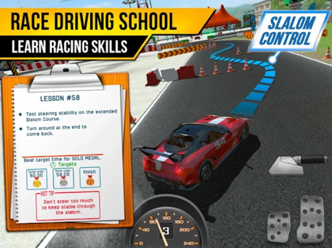 Race Driving License Test for Android - Realistic Racing Experience