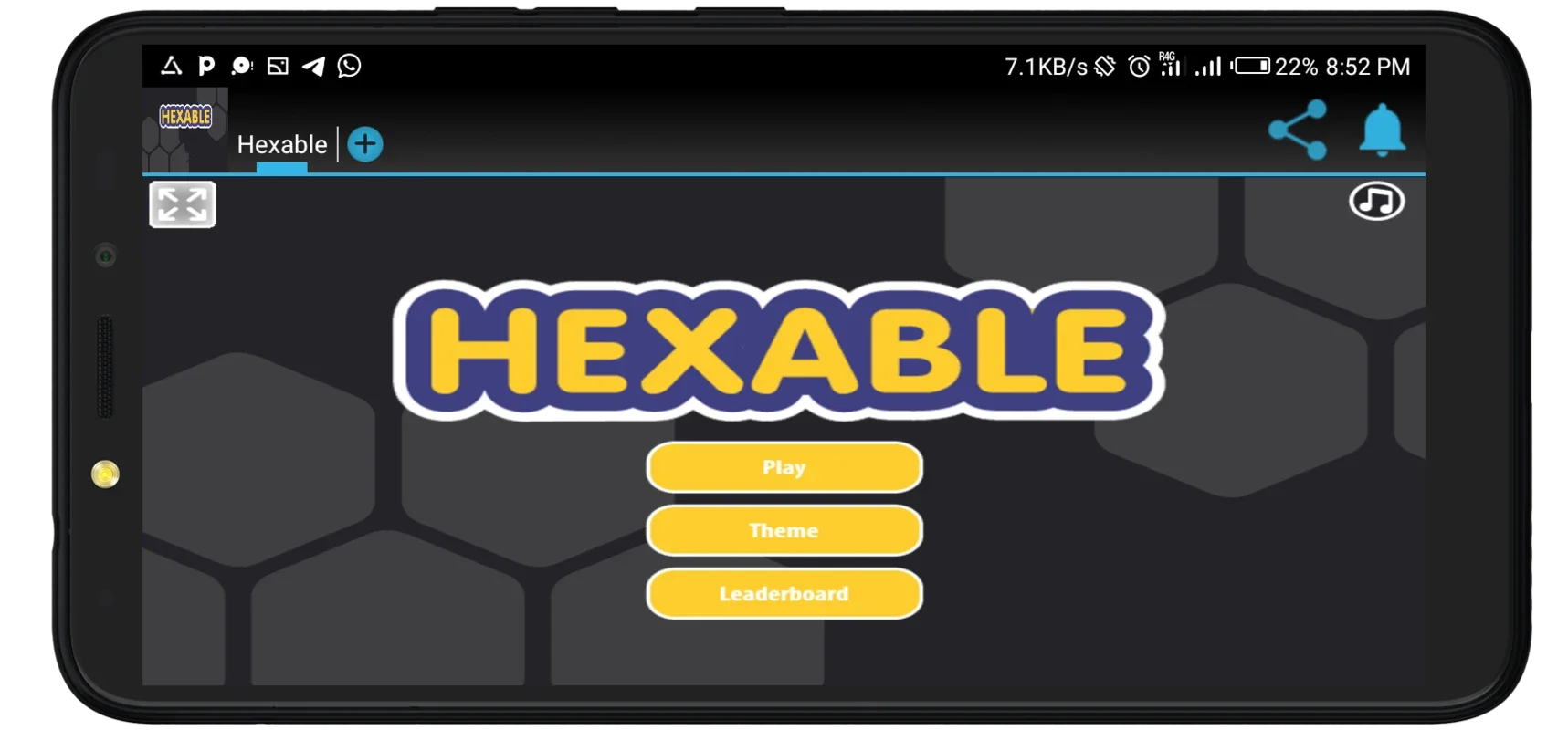 Hexable for Android: Challenging Puzzle Game