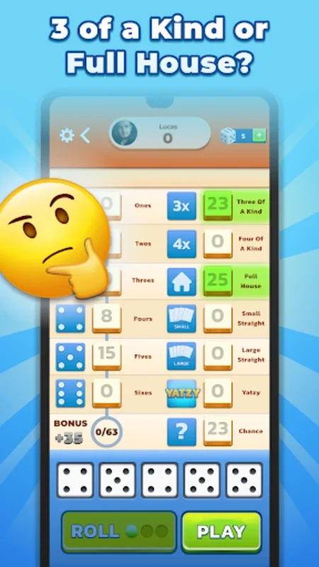 Yatzy - Fun Classic Dice Game for Android: Strategic Fun