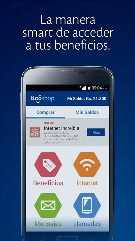 Tigo Shop for Android - Manage Phone Expenses