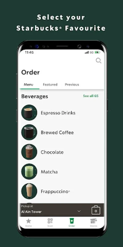 Starbucks UAE for Android - Streamlined Coffee Experience