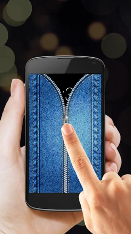 Jeans Zipper Lock for Android - Secure Your Phone in Style