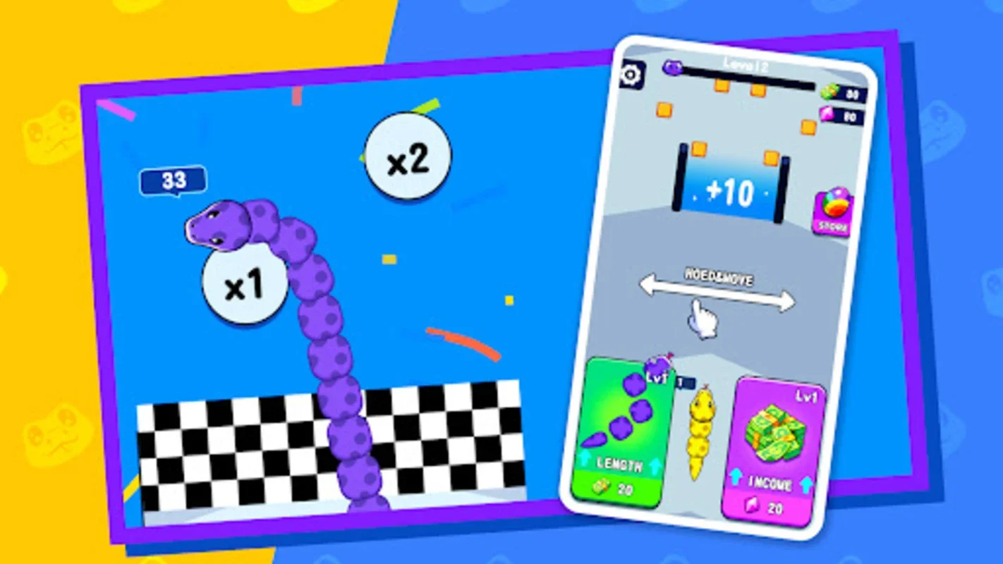 Worm Rush for Android - Enjoy Fast-Paced Snake Game