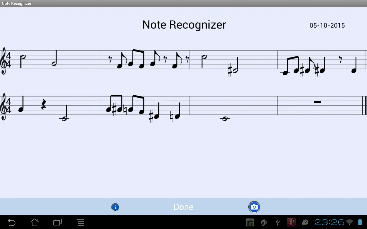 Note Recognizer for Android: Accurate Note Recognition