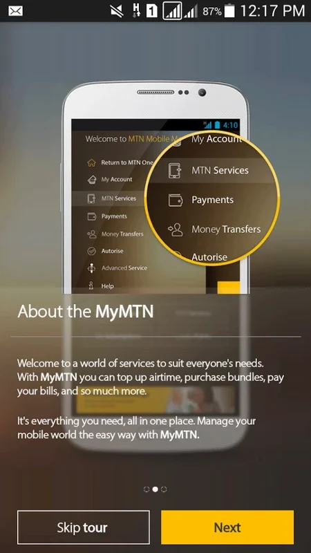 MyMTN for Android - Manage Mobile Services Easily