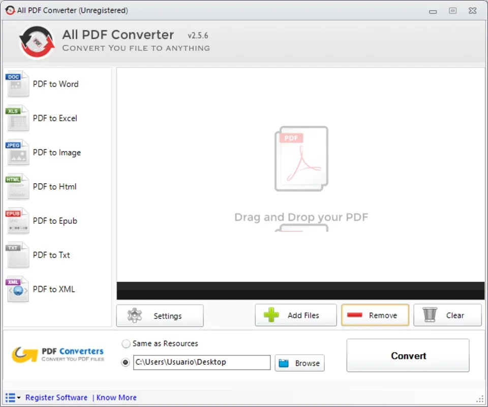 All PDF Converter for Windows - Efficient PDF Format Conversion