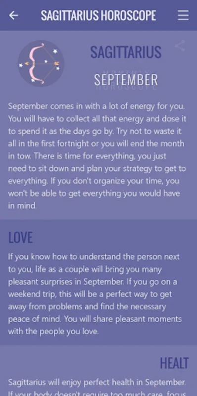 Sagittarius Horoscope for Android - Get Daily Insights