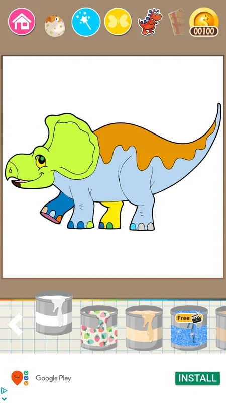 Dinosaurs Coloring Pages for Android - Fun Coloring App