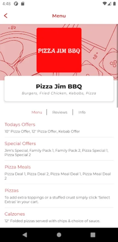 Pizza Jim BBQ DN5 for Android - Convenient Food Ordering