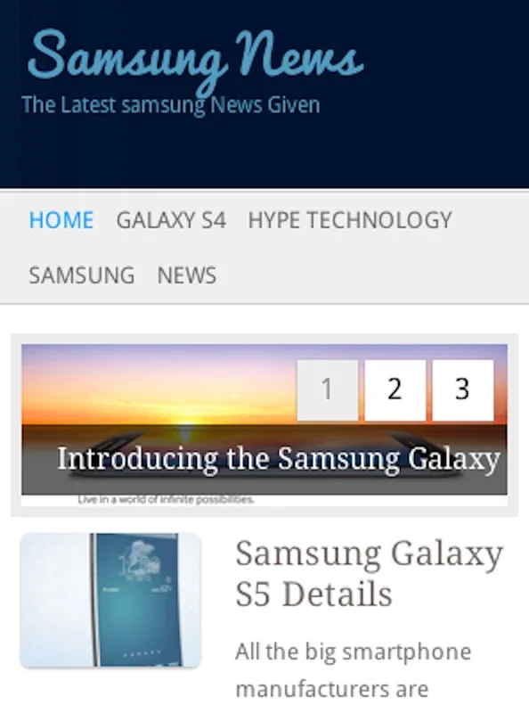 Samsung Information News for Android: Stay Informed