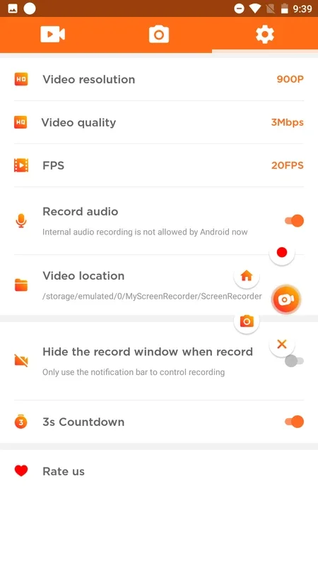 My VideoRecord for Android - Free HD Screen Recording