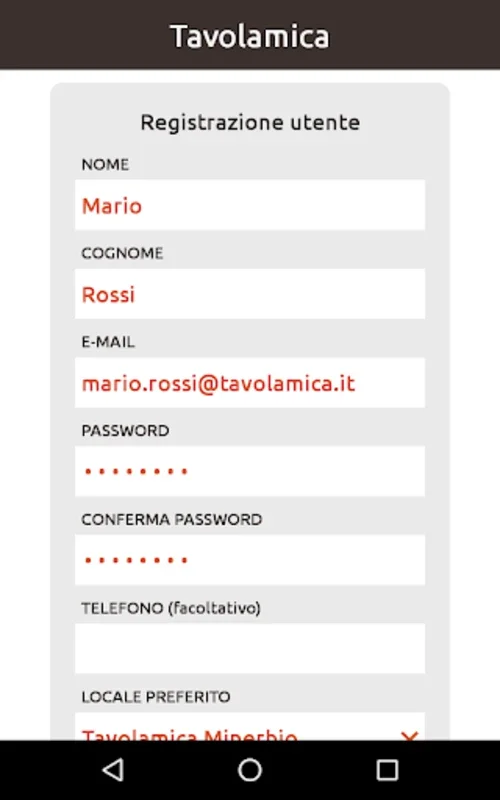 Tavolamica for Android - Navigate Restaurants with Ease