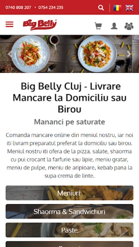 Big Belly Cluj for Android - Convenient Food Ordering