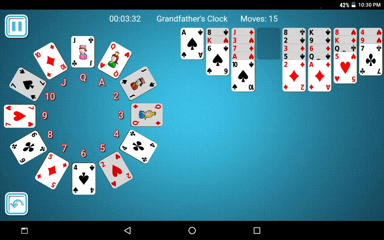 Grandfather's Clock Solitaire for Android - Engaging Card Game