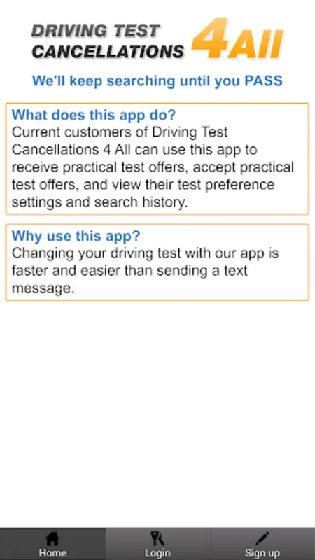 Driving Test Cancellation 4All for Android: Manage Tests Easily