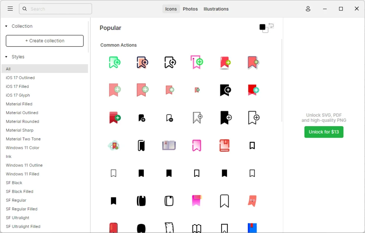 Pichon for Windows - A Vast Icon Library at Your Fingertips