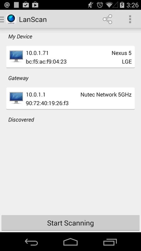 LanScan for Android: Scan Local Networks