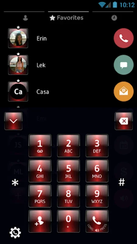 Theme Dialer Dusk Red for Android - Enhance Your Dialing Experience