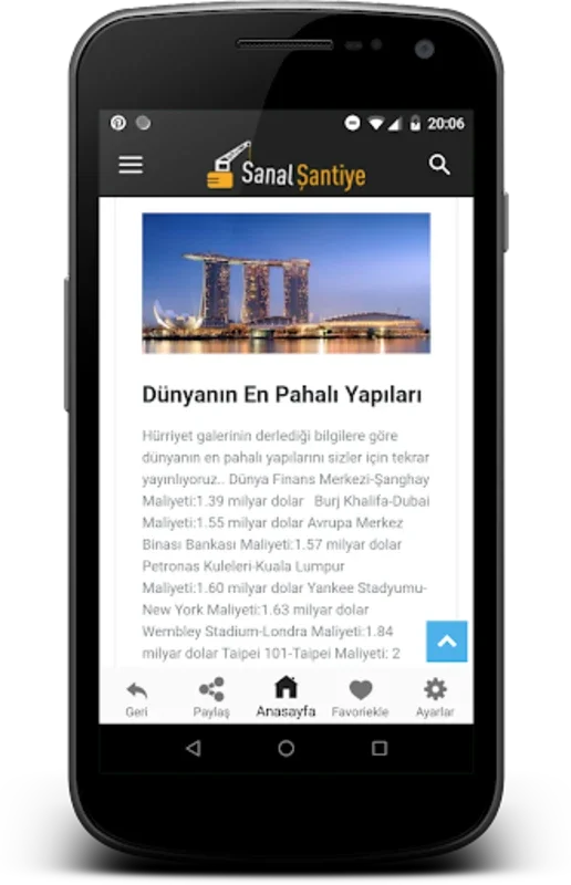 SanalSantiye.com for Android: Civil Engineering Insights