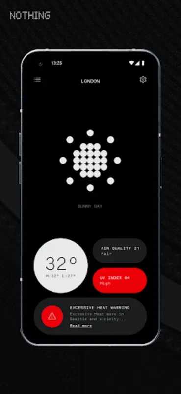 Nothing Weather for Android: Accurate and Minimalist Weather App