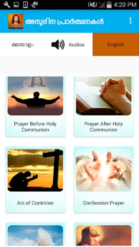 Anudina Prarthanakal for Android - Rich Catholic Prayers App