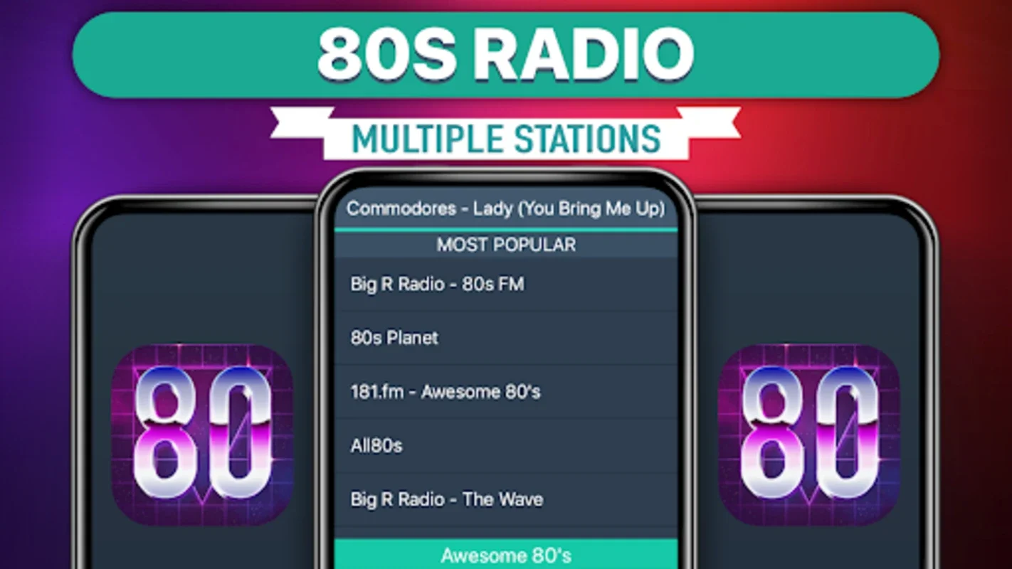 Free 80s Radio for Android - Relive the 80s Hits