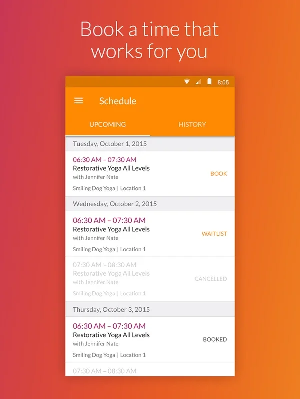 MINDBODY for Android - Download the APK from AppHuts