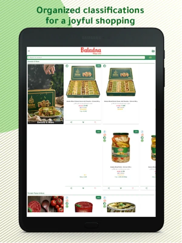 Baladna for Android: Oriental and Vegan Food Shopping