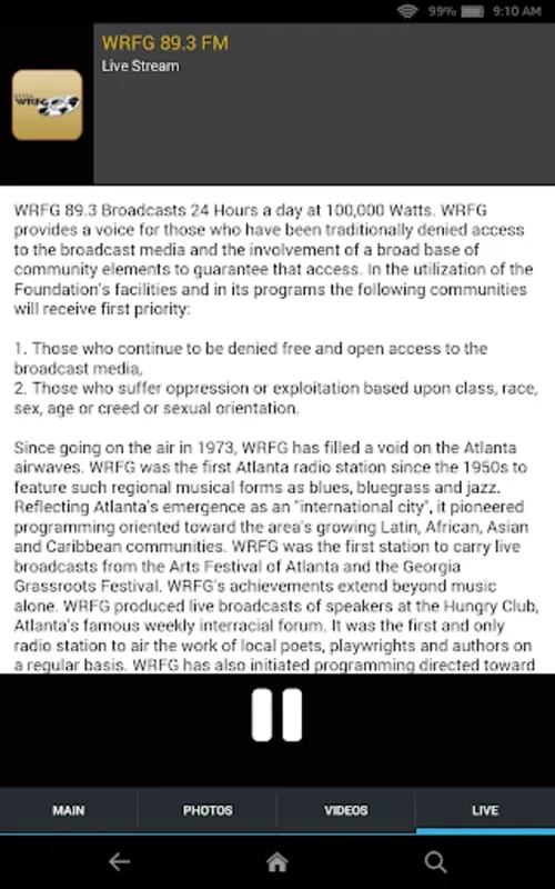 WRFG 89.3 FM for Android: Atlanta's Inclusive Radio Voice