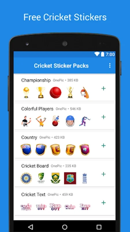 Cricket Sticker Packs for Android: Enliven Your Chats