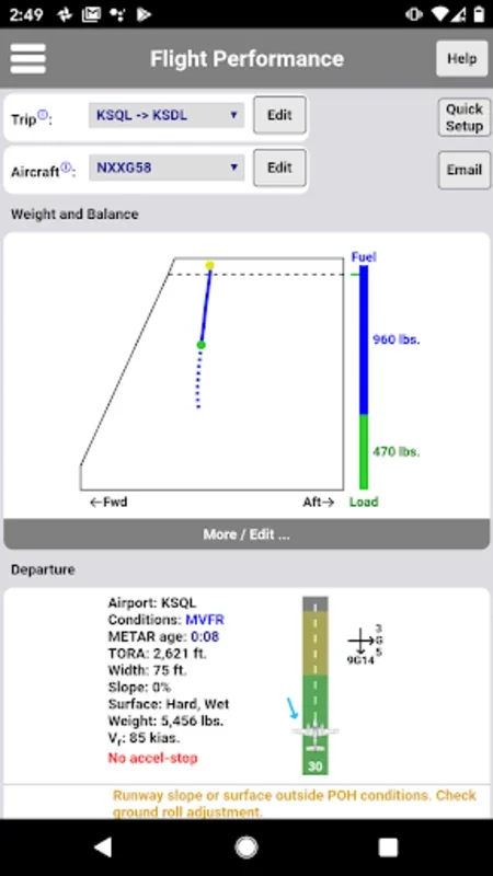 Baron Performance for Android - Enhance Flight Safety and Efficiency