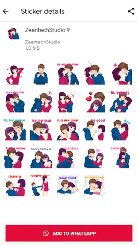 WASticker - Love Stickers 2022 for Android: Add Romance to Chats