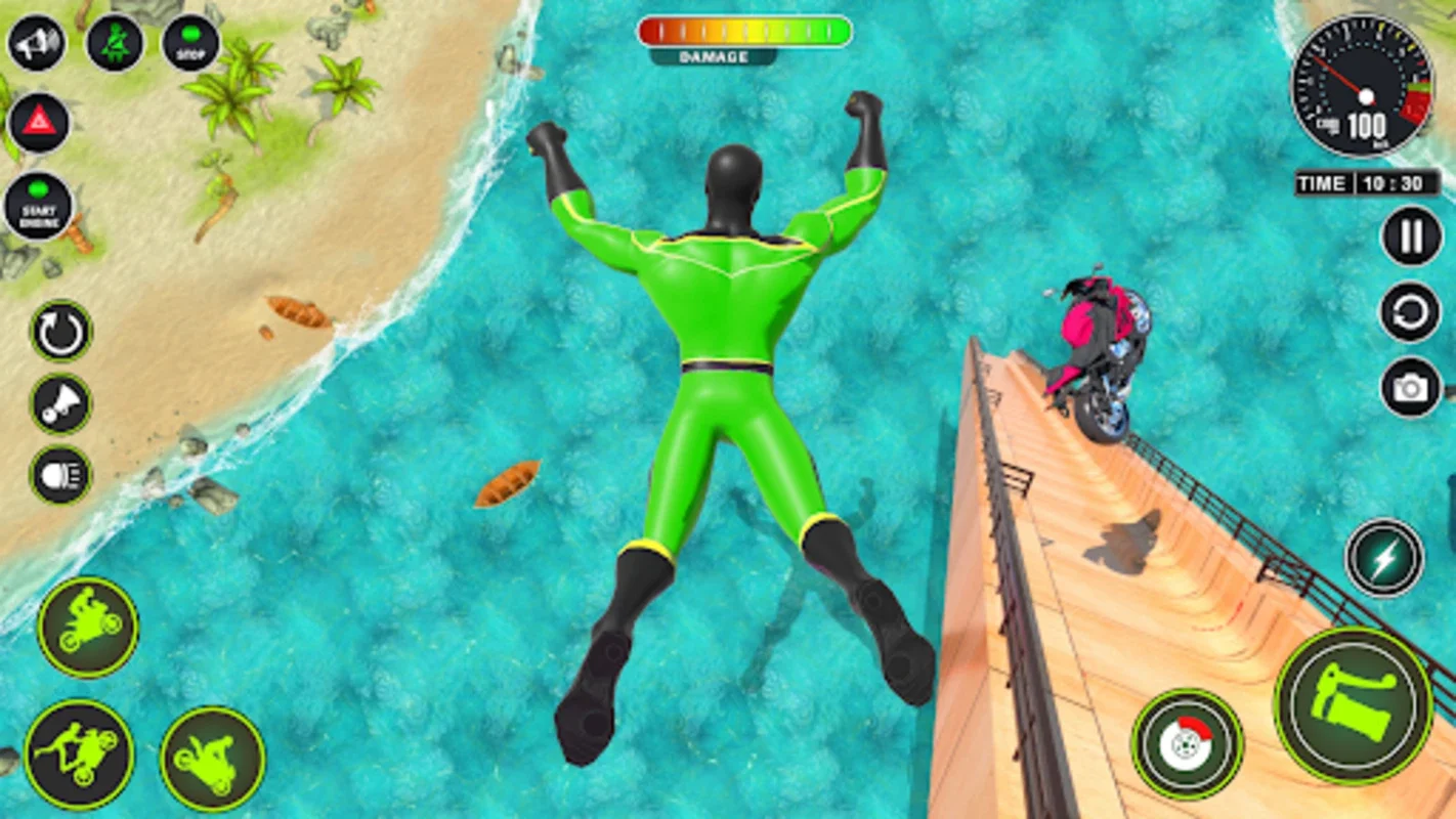 Superhero Bike Mega Ramp Games for Android - No Downloading Needed