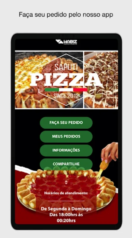 Saputi Pizzas for Android - Effortless Pizza Ordering