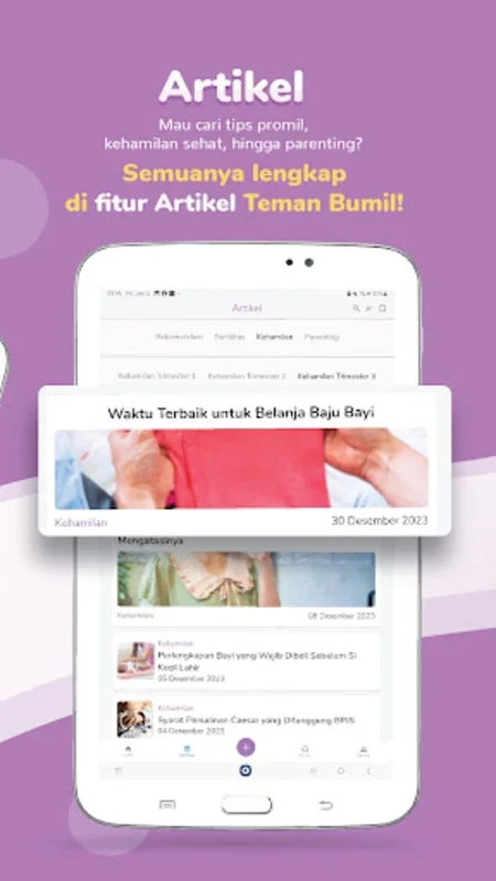 Teman Bumil for Android - A Comprehensive Pregnancy App