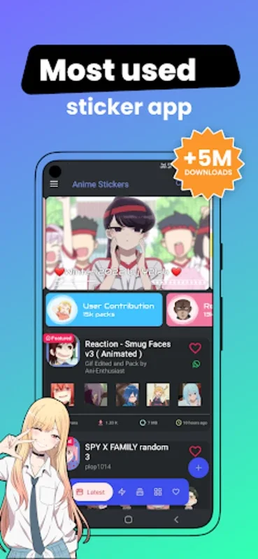 +999K Anime Stickers WASticker for Android - Explore the Anime World in Chats