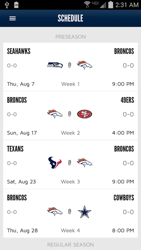 Broncos for Android - The Ultimate Fan App