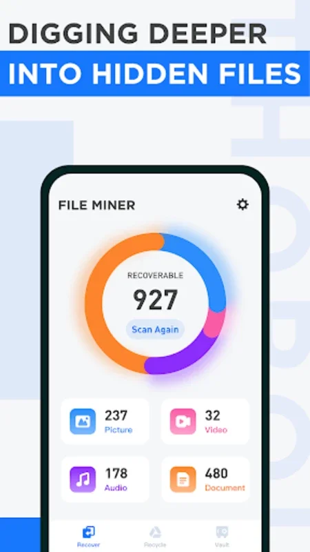 File Miner for Android - Recover Lost Data with Deep Scan