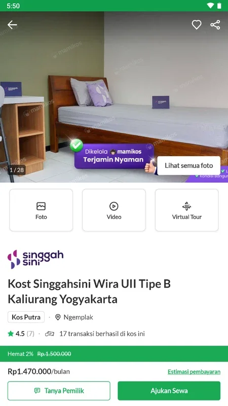 Mamikos-Cari & Sewa Kos Mudah for Android - Manage and Rent Guesthouses Easily