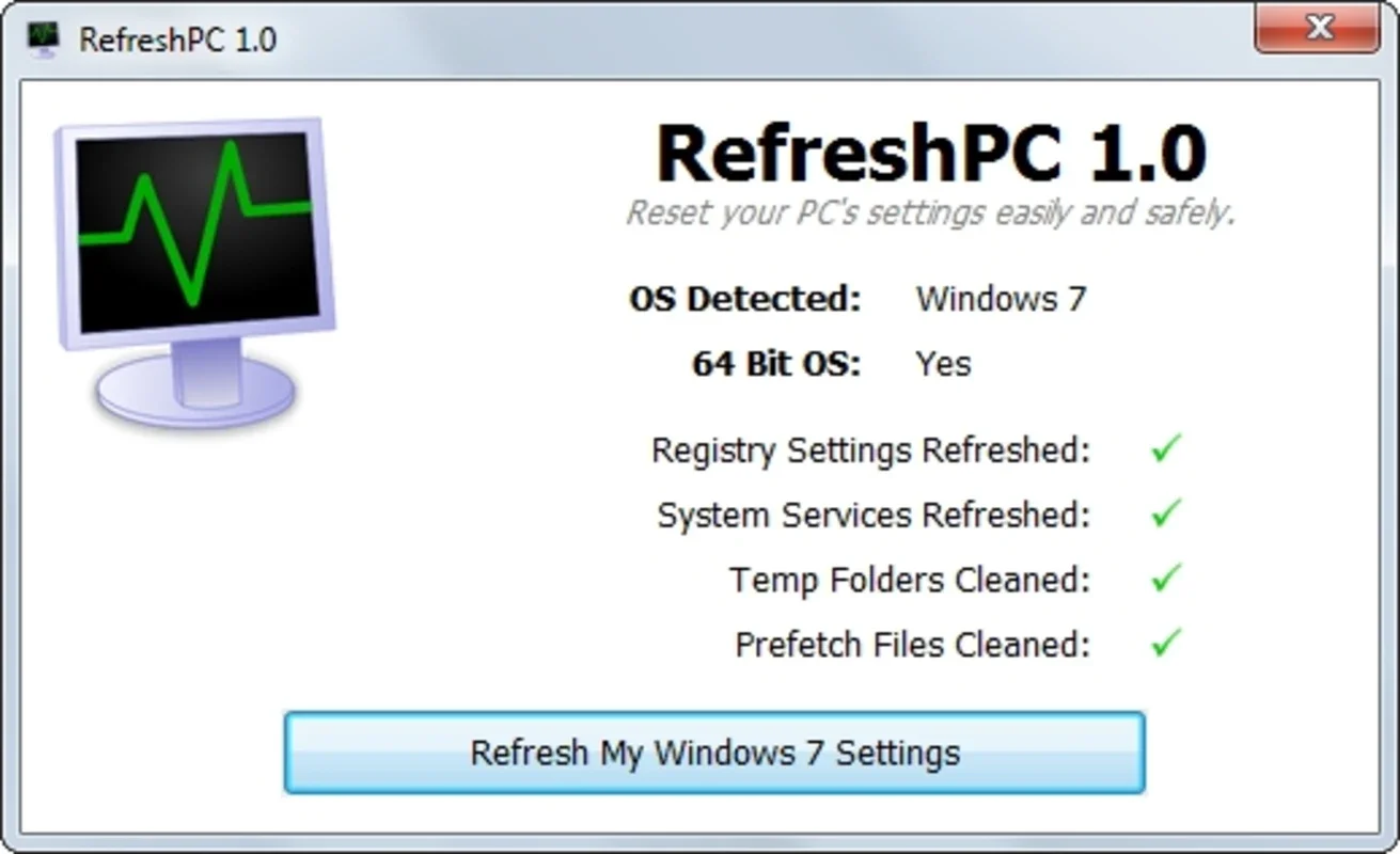 RefreshPC: One-Click Windows System Refresh for Improved Performance