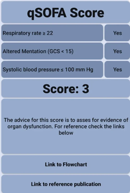 qSOFA Score Calculator for Android: Efficient Sepsis Risk Assessment