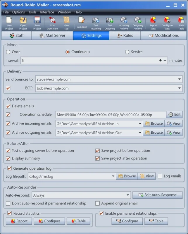 Round-Robin Mailer: Automated Email Routing for Windows