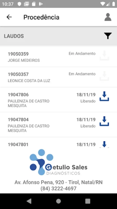 Getulio Sales for Android - Manage Medical Lab Results Easily