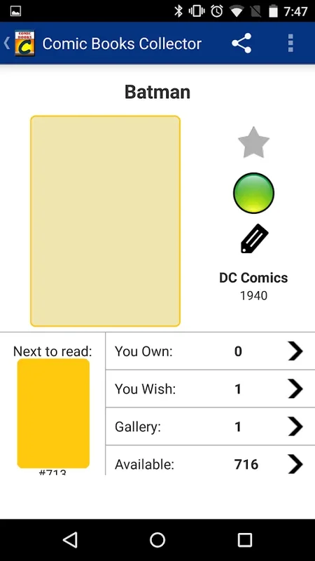 Comic Books Collector for Android: Organize & Share